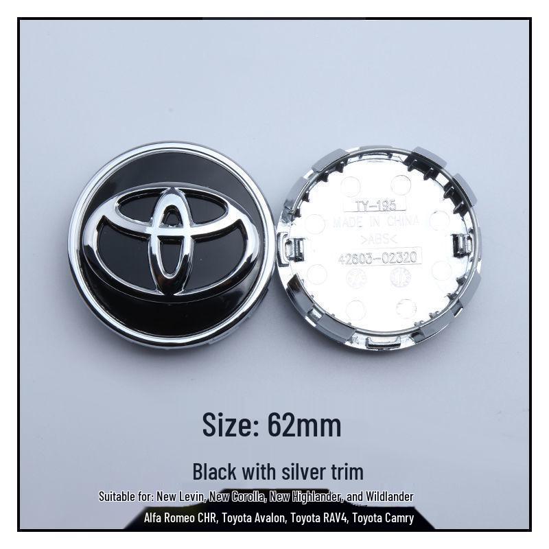 Enjoliveurs de roue compatibles pour Toyota: Corolla, Highlander, Camry, Yaris, Reiz, RAV4, Vios