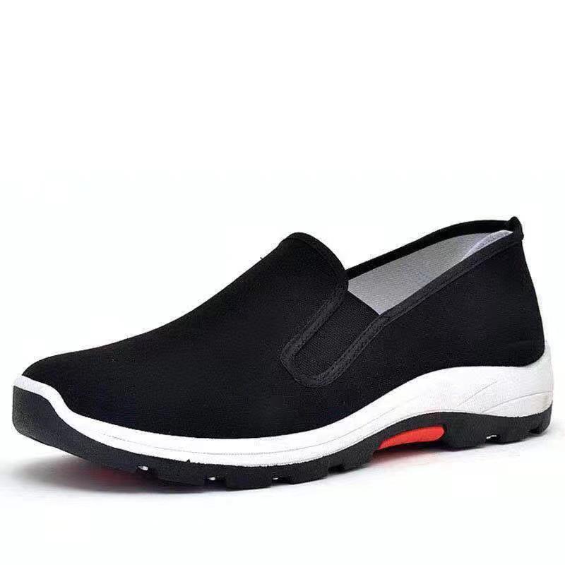 Spring and Summer Shoes Men's Cloth Shoes Single Shoes Men's Work Men's Black Cloth Shoes Hiking Shoes Non-slip Labor Insurance