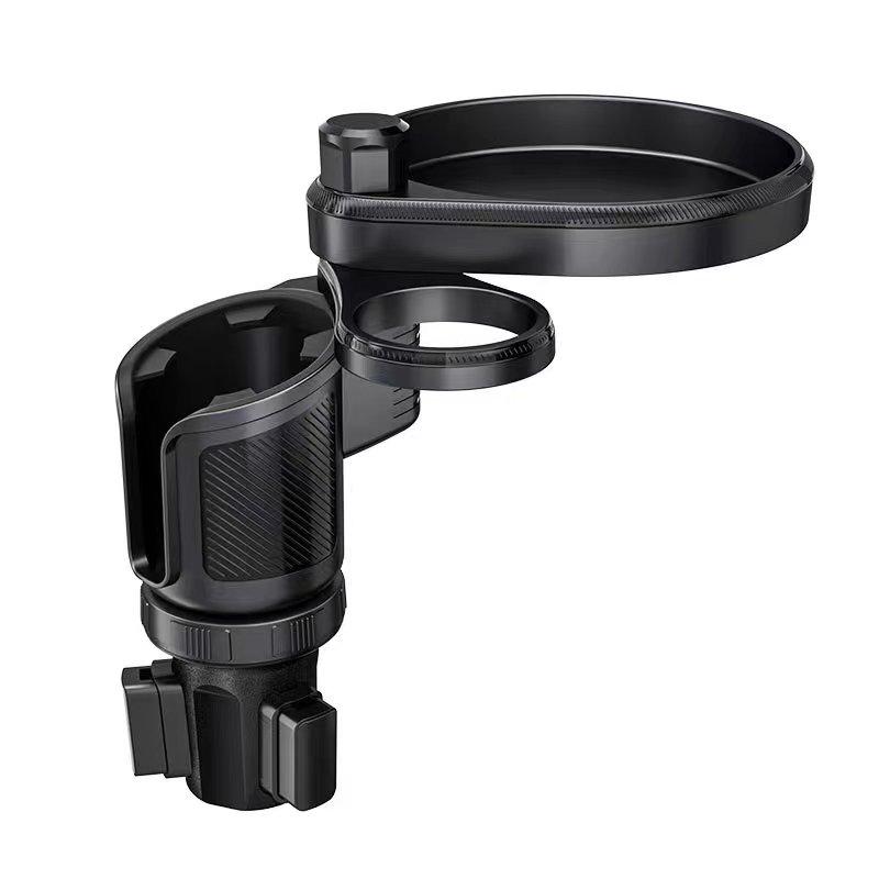 

Universal Car Cup Holder Expander Tray, Adjustable Food Drink Organizer for Vehicle Snacks Water Bottle Coffee Mugs Keys чёрный
