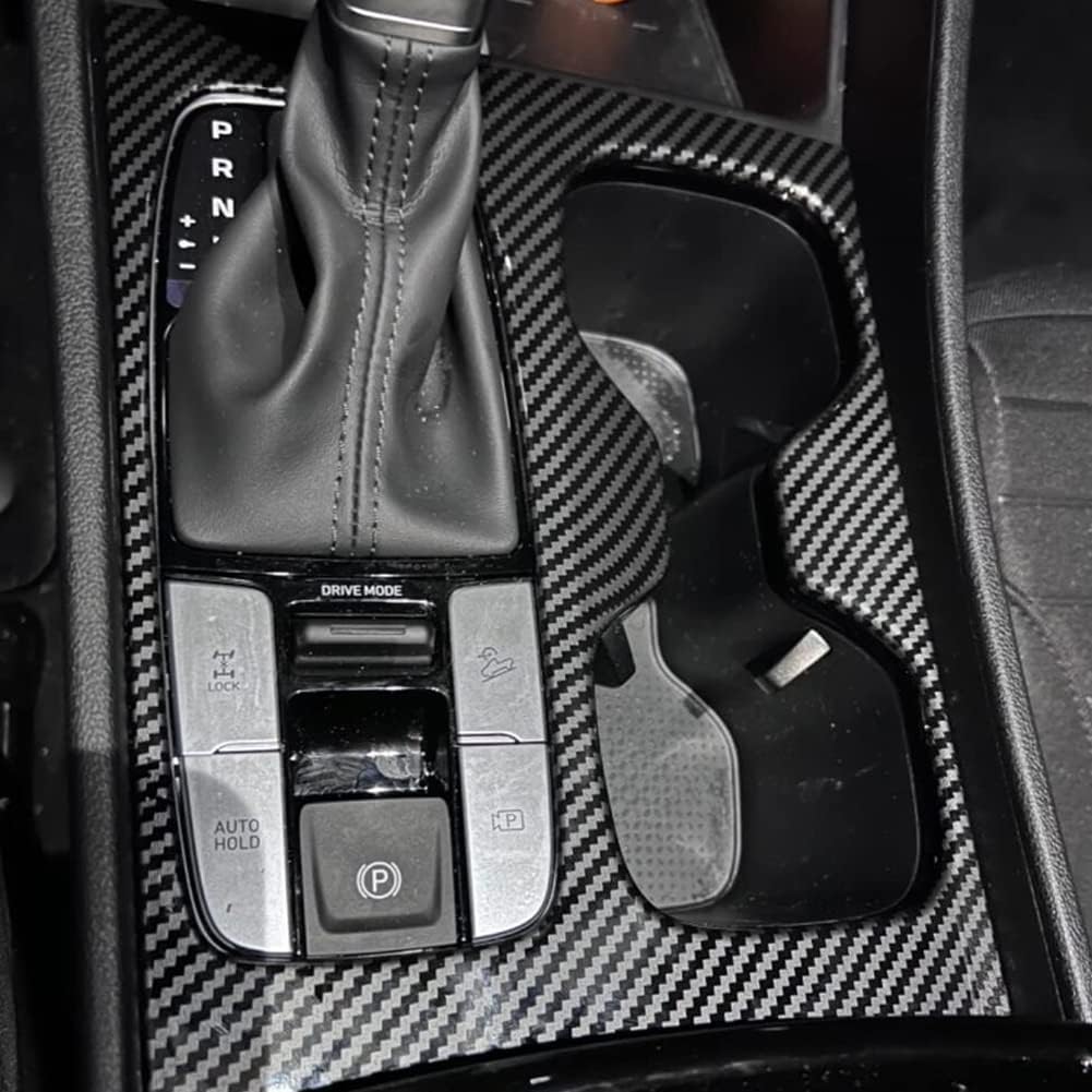 AOKIO Compatible with 2022 2023 2024 2025 2026 Hyundai Santa Cruz Accessories Center Console Gear Shift Panel Cover Water Cup Holder Frame Trim