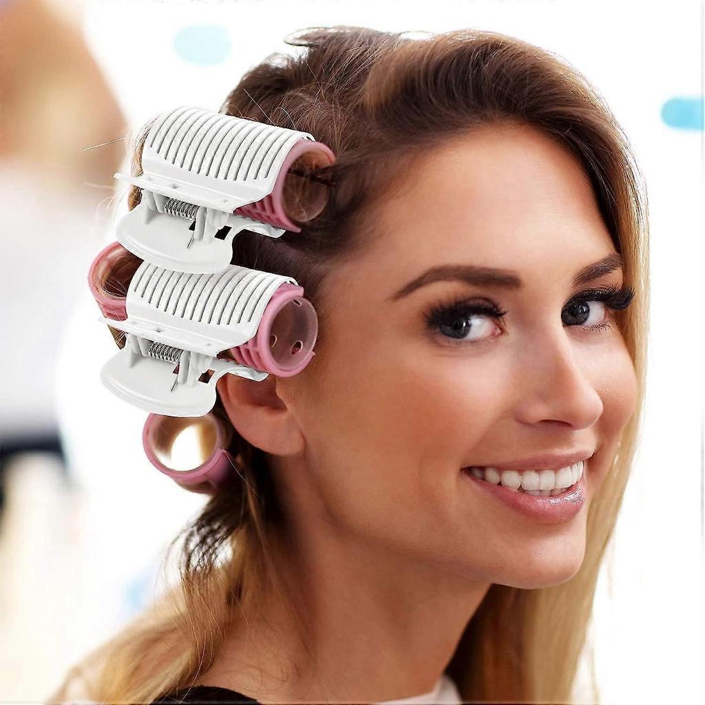 Hot Roller Clips Hair Curler Claw Clips Replacement Roller Clips for Women Girls Hair Section Styling (12 Pieces, Black)