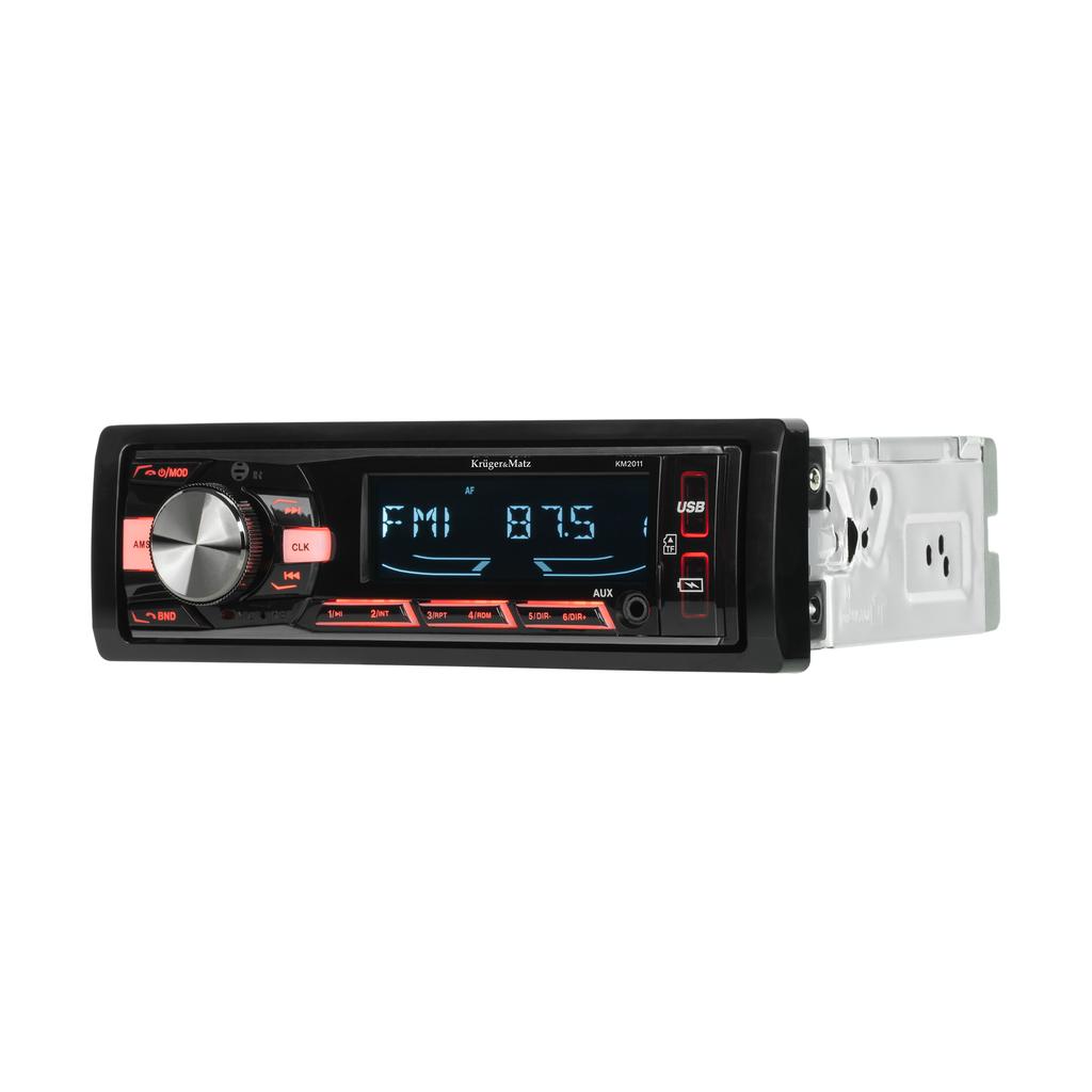 Kruger&Matz 1 DIN Bluetooth Car Radio USB AUX PILOT microSD