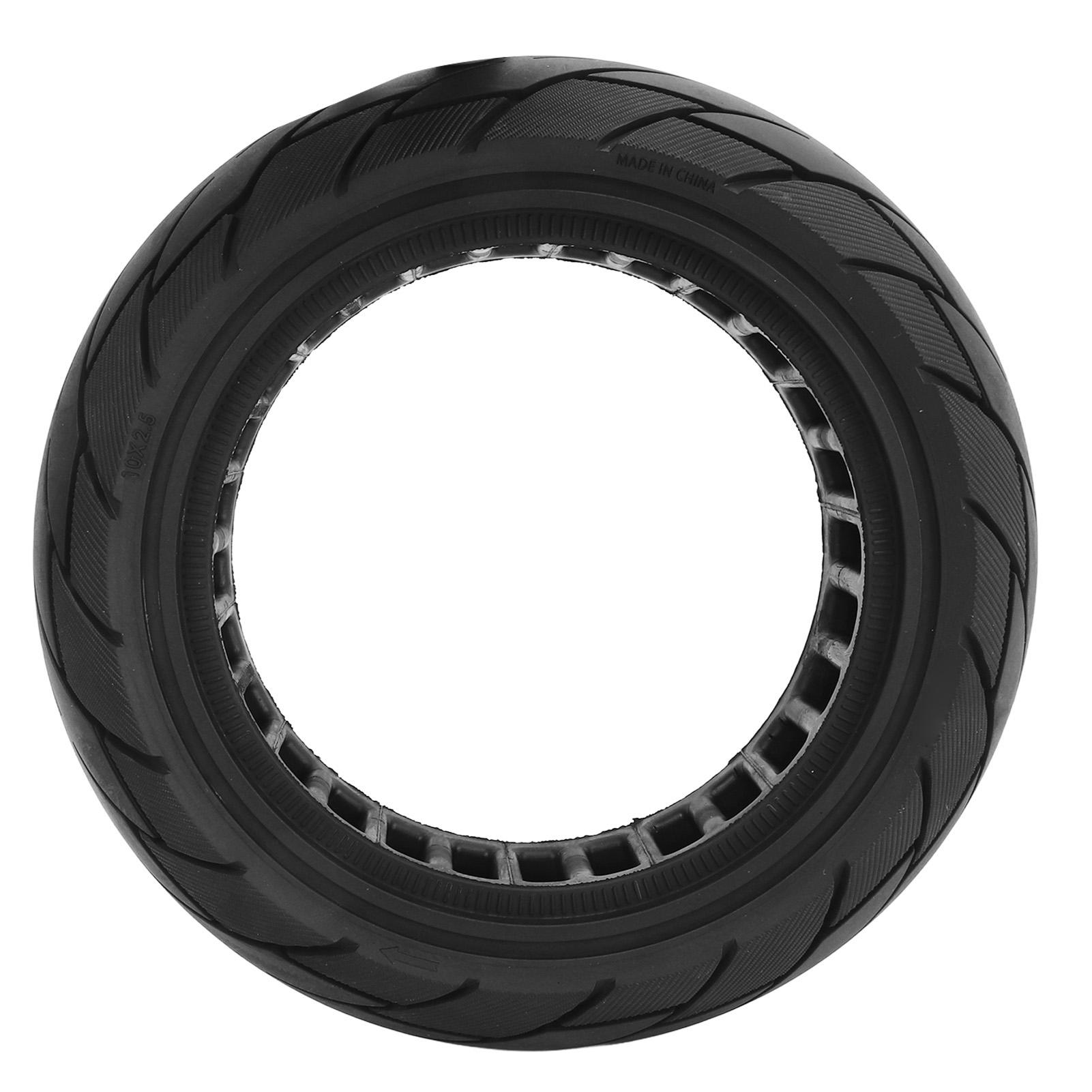 

Шина для электросамоката 10 X 2,5 дюйма Резиновая Внедорожная Взрывозащищенная Цельная шина для Ninebot G30