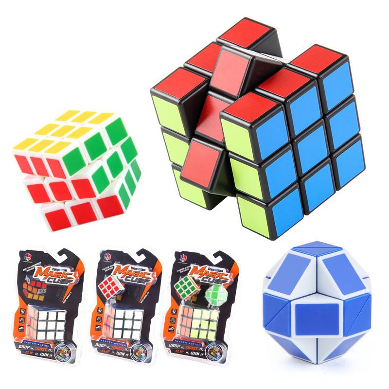 Classic 5.7cm Kids Magic Cube Puzzle With Smooth Turning And Colorful Design For Brain Development