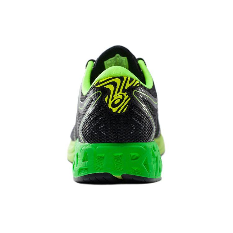 Asics Noosa FF Low Top Running Shoes Men Sneakers Black Green T722N-9085