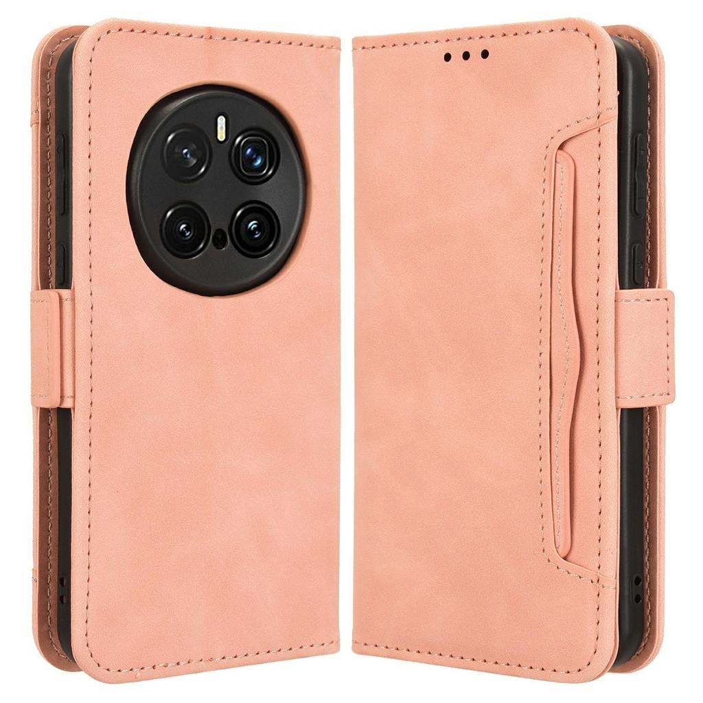 For Honor Magic7 Pro 5G Leather Case Phone Wallet Cover with Multiple Card Slots