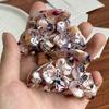 3D flower design, elegant contrast floral patchwork, portable daily hair clip, ideal holiday gift for women
