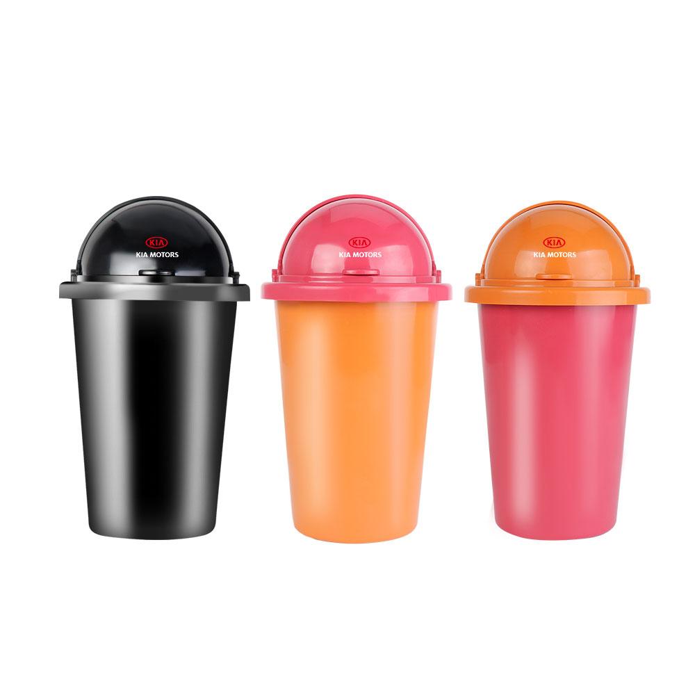 Car Styling Logo Trash Bin Trash Cleaning Storage Box For Kia Sportage Rio 3 Soul Picanto EV6 Cerato Auto Storage Accessories xmwcj44
