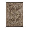Vintage Oriental Brown Living Room Rug 133x190