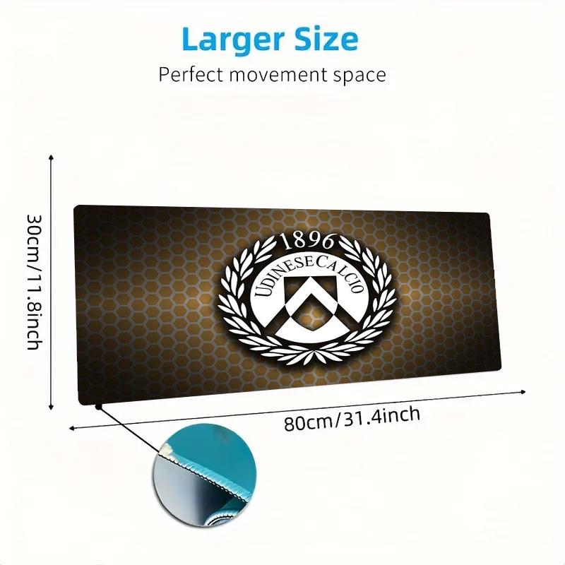 Udinese Calcio Color Mouse Pad Large Gaming Table Cushion Non-slip Laptop Tablet Big Mousepad XXL Mat Mini PC Playmat With Lock edge