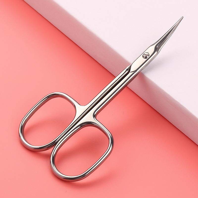 Pointed Dead Skin Small Scissors Beauty Eyebrow Trimmer Beauty Eyelash Trimmer Stainless Steel Manual Does Not Hurt The