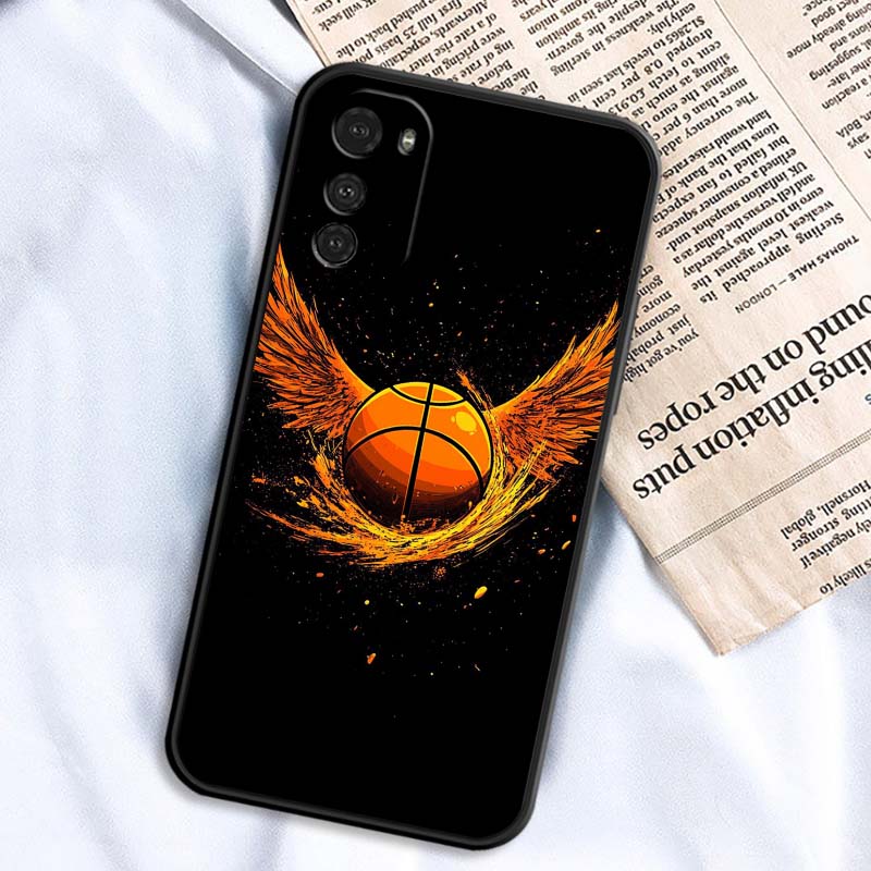 Sports basketball cool Phone Case For Motorola G85 Edge 50 G24 G35 G14 G04 40 G72 G34 G G54 G13 G32 5G Black