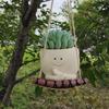 Smiling Face Rocking Chair Flower Pot - Outdoor Garden Bonsai Ornament
