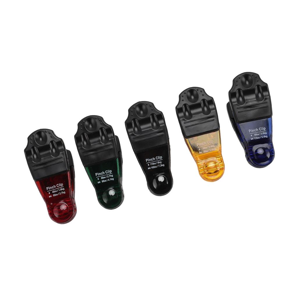 5 stk Gradert Klypeøvelse Sterk Magnetisk Plast Fingerstyrker Klype Styrketrener for Kondisjonering