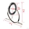 10pcs Ceramic Fishing Rod Guides Kit Double Feet Leg Rings Repair