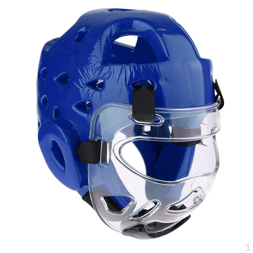Boxing Training Headgear, Performance PU Leather MMA Fighting Sparring Safety Helmet - Choose Color