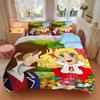 Floral Fantasy Adventure Print 3Pcs Bedding Setduvet Cover With 2 Bedropillowcase Home Birthday Gift