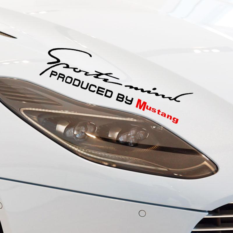 1Pcs Sport Design Car Front Head Light Eyebrow 3D Sticker For Ford Mustang ST Line Mondeo Focus Fiesta Escape Kuga Ecosport Ranger EXplorer Stickers