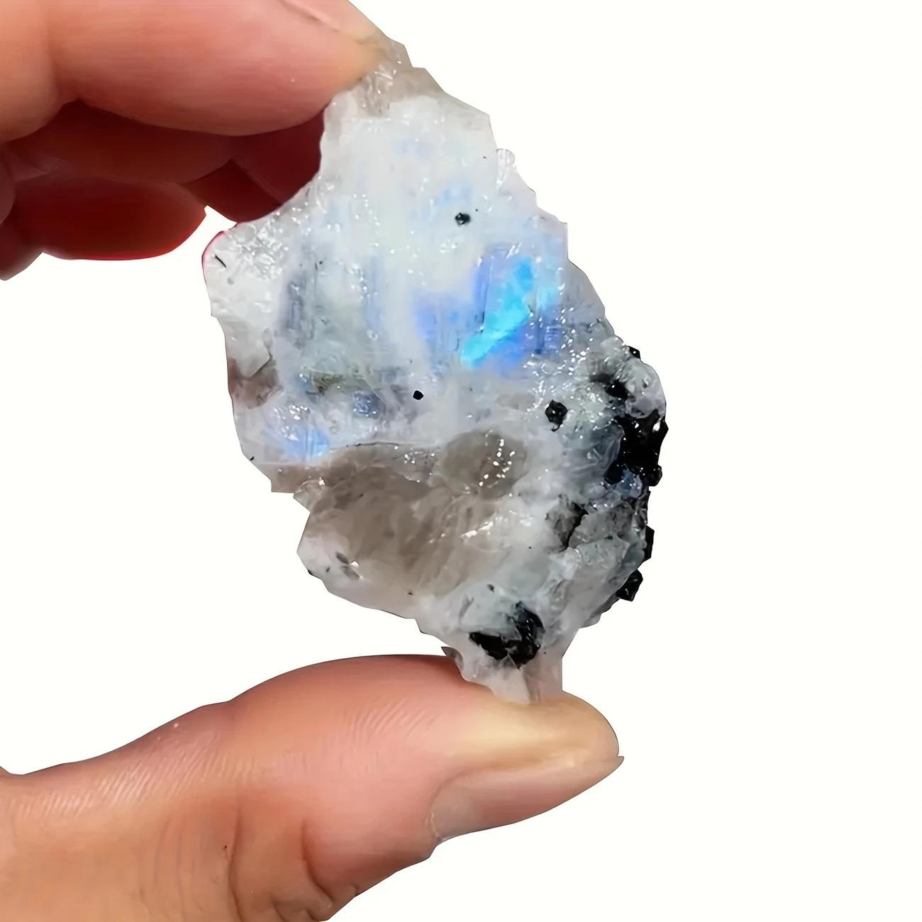 

Large Natural Rainbow Moonstone Crystal Beads Aromatherapy Diffuser Home Decor Ornament 2-5cm, 100g