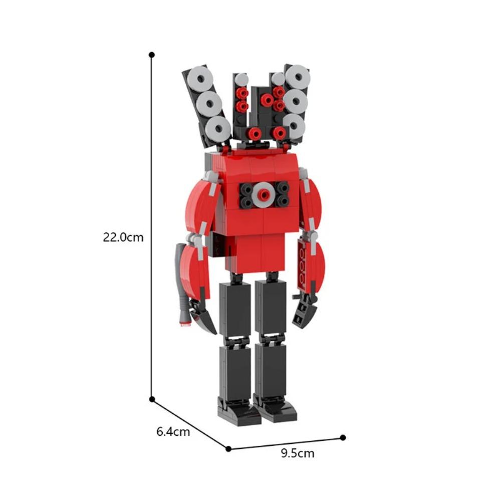 Moc Skibidi Toilet Action Figures Builing blocks,Camerman Titan Speakerman Surveillance Man TVMan Boys Bricks Toys For Kids Gift
