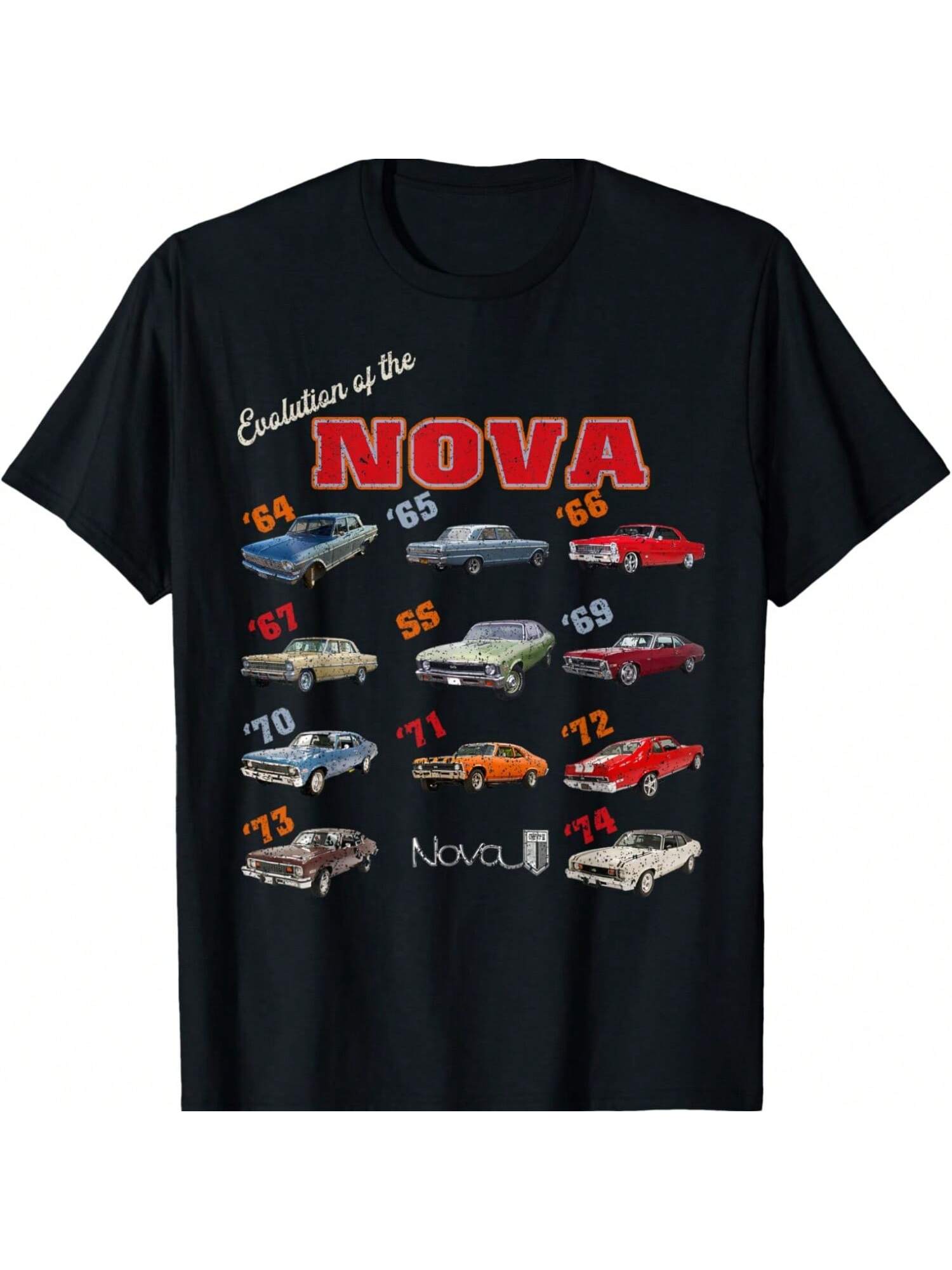 

1969 72 63 64 65 66 67 68 70 71 73 74 Chevys Nova Evolution T-Shirt XXXXXL