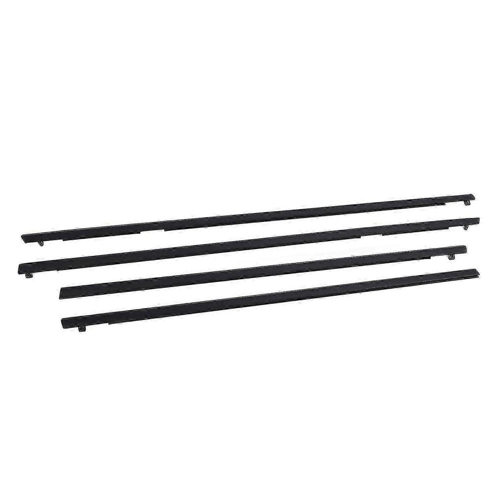 4PCS Front Rear Door Belt Moulding Set 92277517 Black Weatherstrip Window Moulding Trim Seal Belt for Commodore VE VF Sedan MK3858