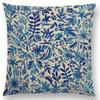New Colorful Tropical Jungle Forest Plants Garden Watercolor Leaves Rich Foliage Cushion Cover Car Sofa Throw Pillow Case