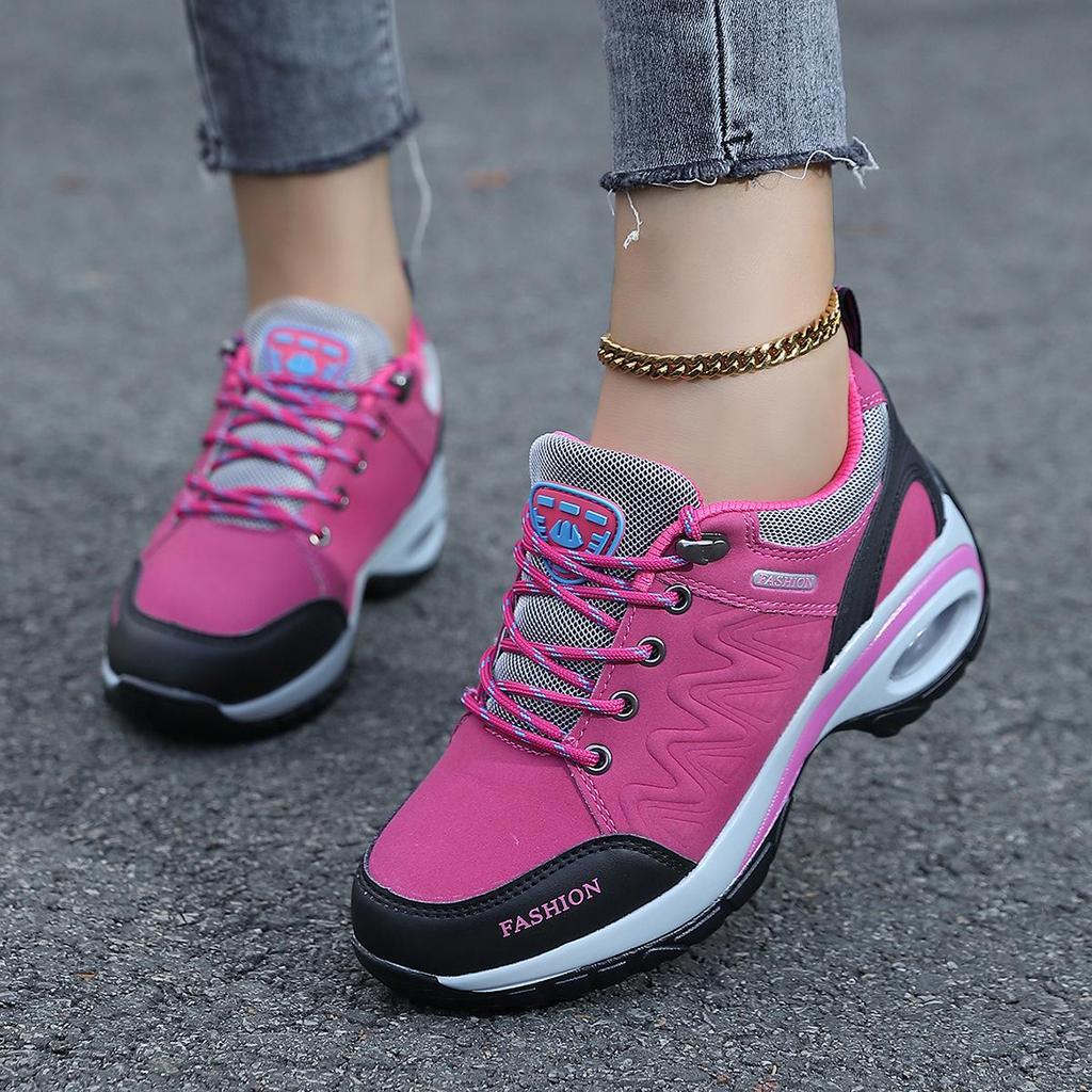 2025 Autumn Women's Air Cushion Running Shoes: Height-Boosting, Shock-Absorbing, Soft, Versatile, Thick Sole, Casual Sports Shoes