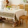 Pastoral Cotton And Linen Fabric Tablecloth Rural Embroidery Rectangular Tablecloth Coffee Table Cloth Modern Simple Dining Table Cloth