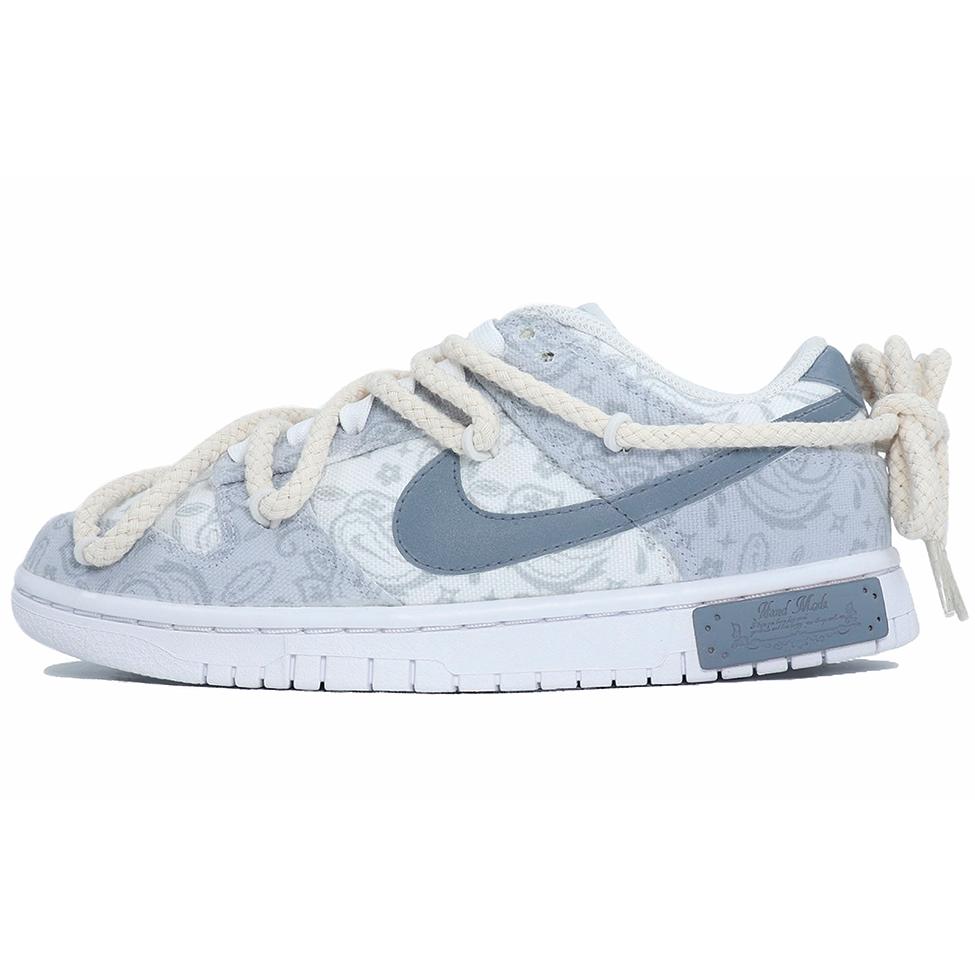 

Nike Dunk Low top Skateboard Shoes Women s Blue Gray White DJ9955-100(Team25-) 38.5