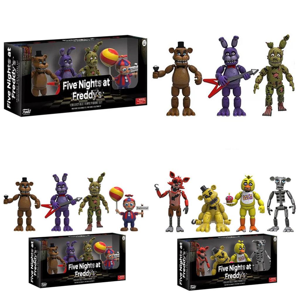 High-quality Five Nights At Freddy's 4pcs Action Figures With Vibrant Details And Durable Pvc