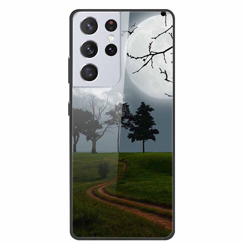For Samsung Galaxy S25 Ultra Tempered Glass Case Back Cover Hard Phone Cases for SamsungS25 ULTRA Fundas Fashion Protector Coque