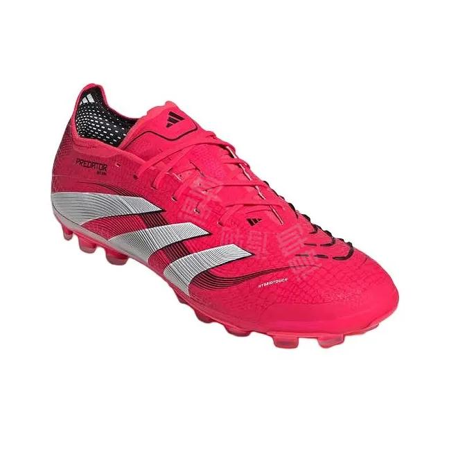 Adidas PREDATOR ELITE AG Gummi Kurze Stollen Rutschfest Abriebfest Fußballschuhe Unisex Rot Weiß Sneaker ID3839