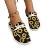 Women's Floral Embroidered Platform Sneakers, Breathable Slip On Shoes, Lightweight Walking Shoes