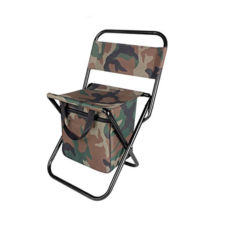 Multi-functional Camping Storage Bag with Backrest - Picnic & Fishing Folding Chair