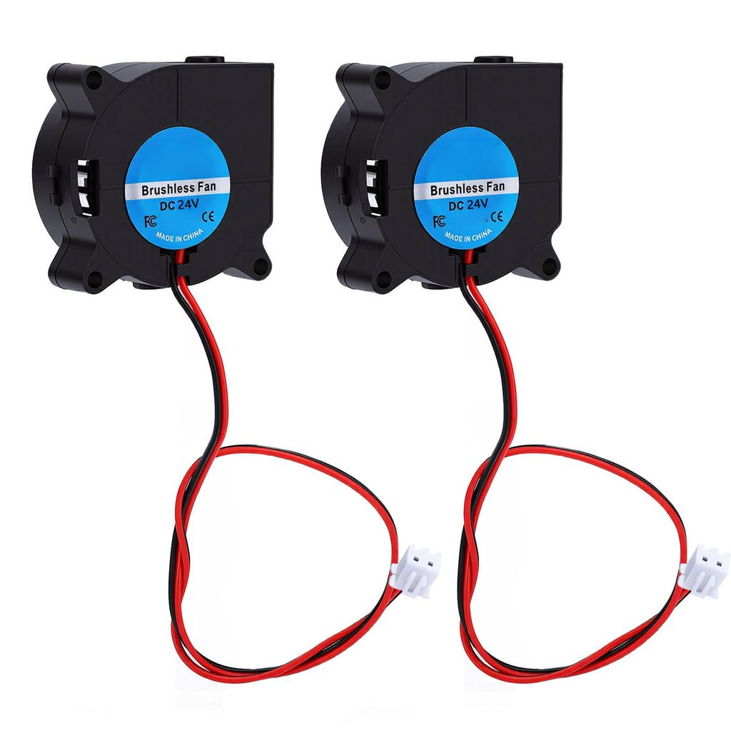 2Pcs Blower Fan 40mm 3D Printer Micro 4020 Dual Ball Bearing Brushless Cooling Fan 2 Pin