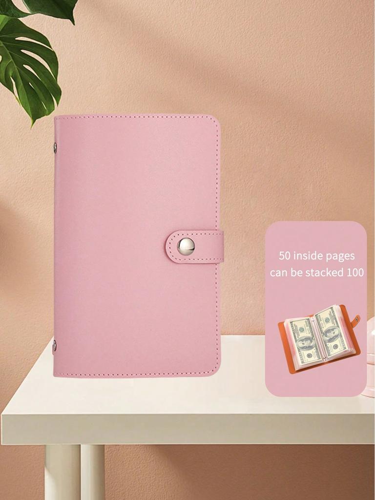 100pcs Envelopes Value Challenge Refillable Binder Money Saving Binder, Multi-Functional Loose-Leaf Storage Pouch, Portable Organizer,School Supplies