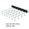 Storage Rack Wall Mounted Folding ABS Strong Self-adhesive Clothes Hanger for Home