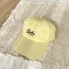 Hat Women's Spring Summer Outdoor Quick-Drying Baseball Cap Versatile English Embroidery Wide Brim Show Face Small Cap Men