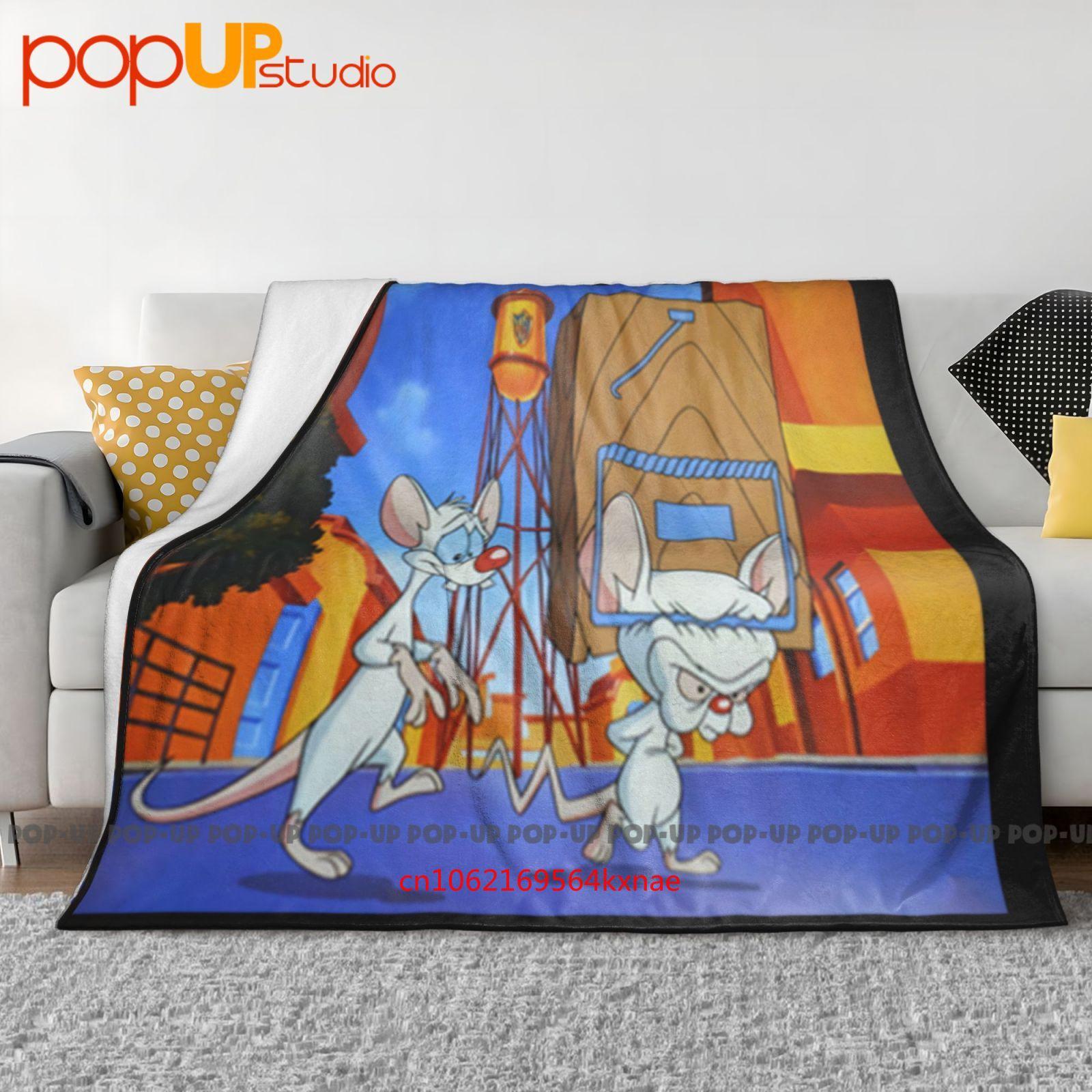 Vintage Pinky And The Brain Ultra-Soft Blanket Quilt Winter Sofa Cover Bed Covers 30x40in