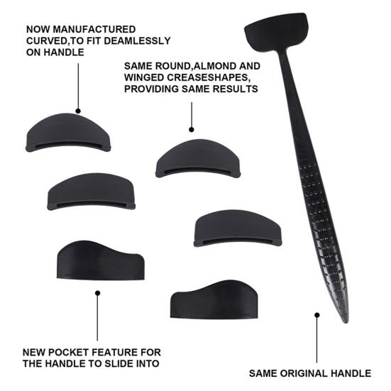 1 Set 6-in-1 Eyeshadow Crease Line Kit Portable Travel Eyeshadow Crease Stamp Women Cut Crease Creation