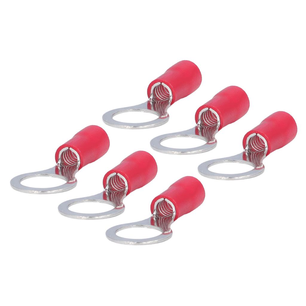 100Pcs Ring Terminal AWG12‑10 Insulated Crimp Wire Connector Set Kit for Equipment