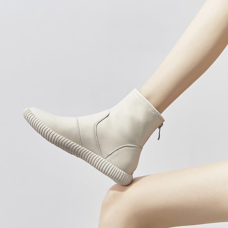 Women's Genuine Soft Leather British-Style Martin Boots - 2025 Collection, Breathable Short Boots for Autumn/Winter and Spring Trends