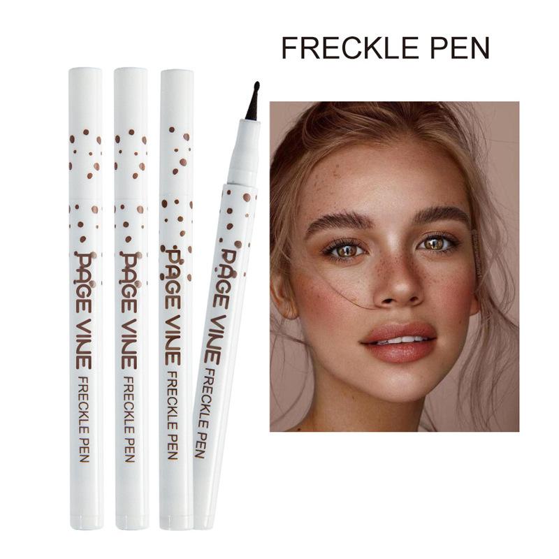 Natural Lifelike Fake Freckle Pen Liquid Freckle Stamp Kit Waterproof Dot Spot Pen Quick Dry Spot Freckle Point Tear Mole Pen