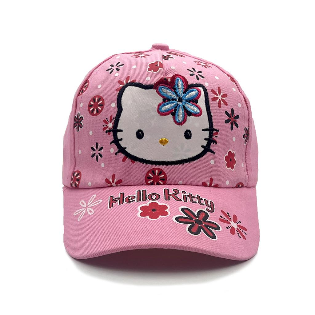 Cat Cartoon Kt Baseball Cap With Breathable Cotton And Windproof Features
