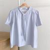New ArrivalS Open Run Women S Office Outfit Tie Neck Chiffon Short Sleeve blouSe