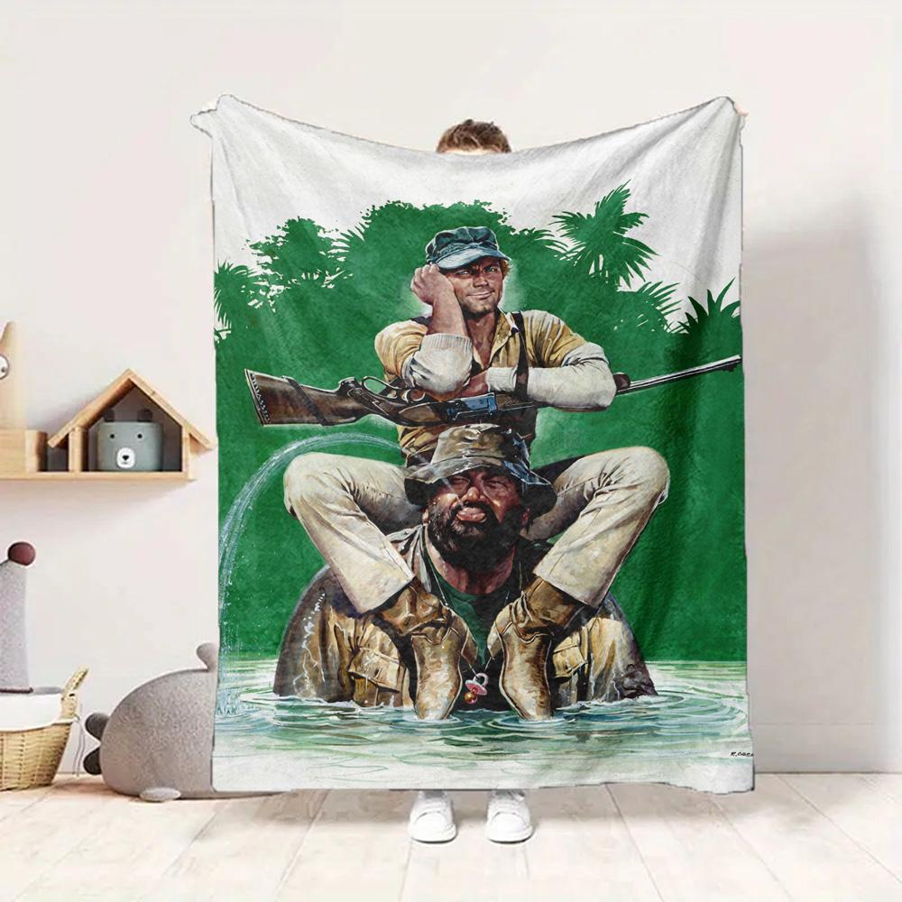 Tropical Mission Flannel Blanket Throw Blanket Soft Warm Sofa Bed Camping Car home Decor Unique Christmas Gift C930366