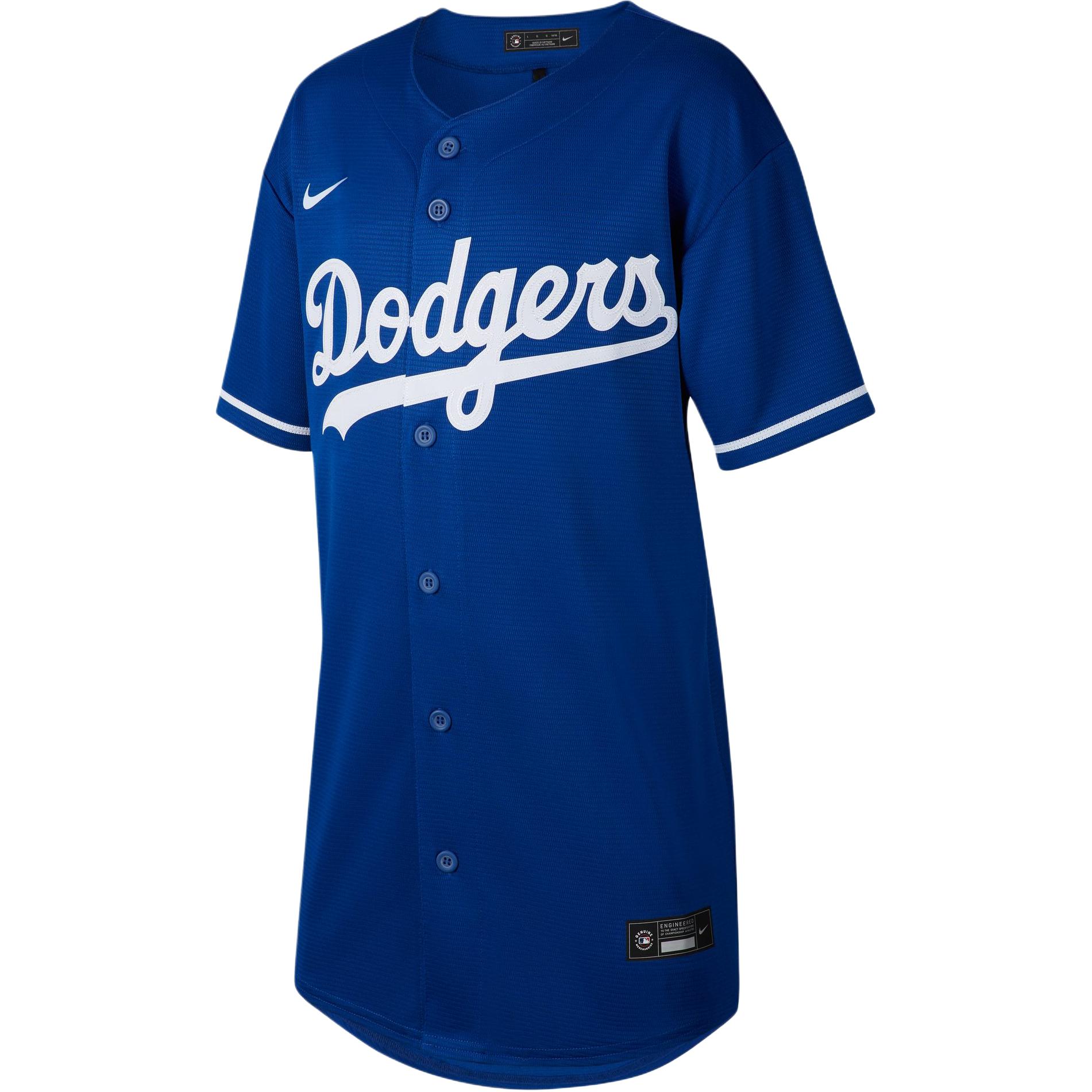 

Nike Logo Embroidered Print Round Neck Short Sleeve T-Shirt Kids Tops Gem-Blue DZ3695-483 XL