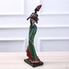 Afrikansk damstaty Harts Skulptur Modern Abstrakt Konst Handgjorda Statyer Samlarobjekt