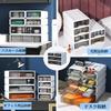 Wallfire Storage Set of A4 Document Storage Cases with with Stationery and Envelope Office Desk Tabletop Small Item White Cases, 4, Drawers,